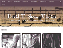 Tablet Screenshot of davidtstoneviolins.com